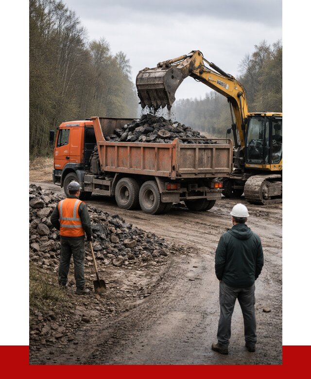 Вывоз асфальта в Ульяновске от 4628 р. самосвалом ПРОНЕРУДУлн