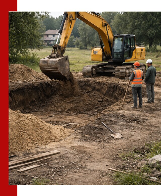 Рытье котлована под фундамент в Ульяновске (быстро и недорого)