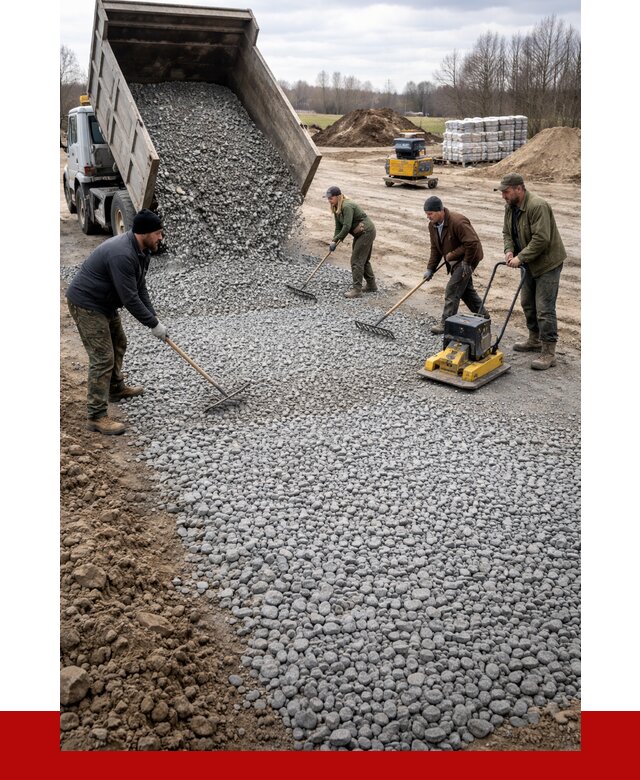 Устройство щебеночной подушки в Ульяновске от 4628 р. ПРОНЕРУДУлн